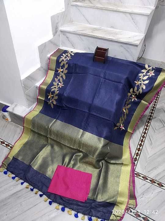 Post image I'mmanufacture linen saree Quality taissu linen Saree quality Chanderi linen Saree quality cotton 💯 silk sulab suit dupatta my whatsapp number 👉👉 9315536135