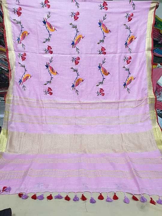 Post image I'm manufacture linen saree Quality taissu linen Saree quality Chanderi linen Saree quality cotton 💯 silk sulab suit dupatta my whatsapp number 👉👉👉 9315536135