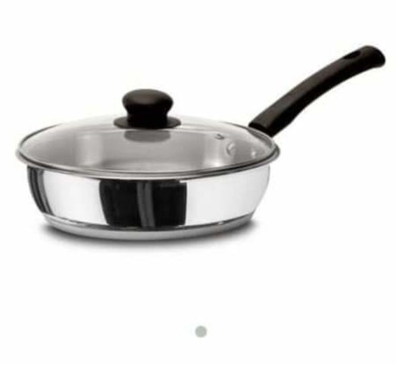 Stainless Steel pan with lid uploaded by Prachi Creation on 7/2/2021