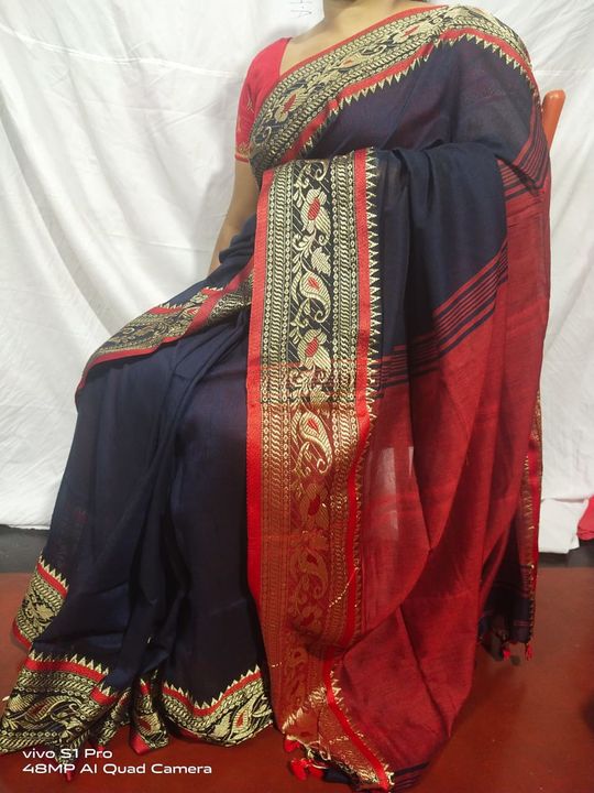 Phulmina khadi sarees uploaded by Nakshriya's boutique on 7/2/2021