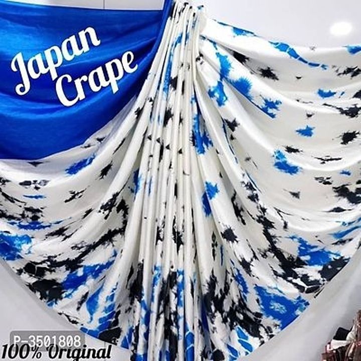 Beautiful Japan Crepe Silk Saree with Blouse piece

Saree Length : 5.5

Blouse Length : 0.8

Within  uploaded by DeepikA collections on 8/19/2020