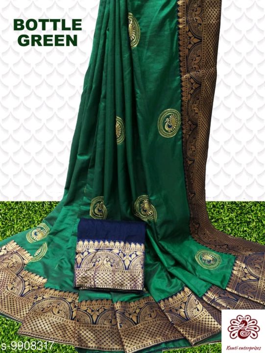 Attractive Santa silk women sari uploaded by business on 7/3/2021