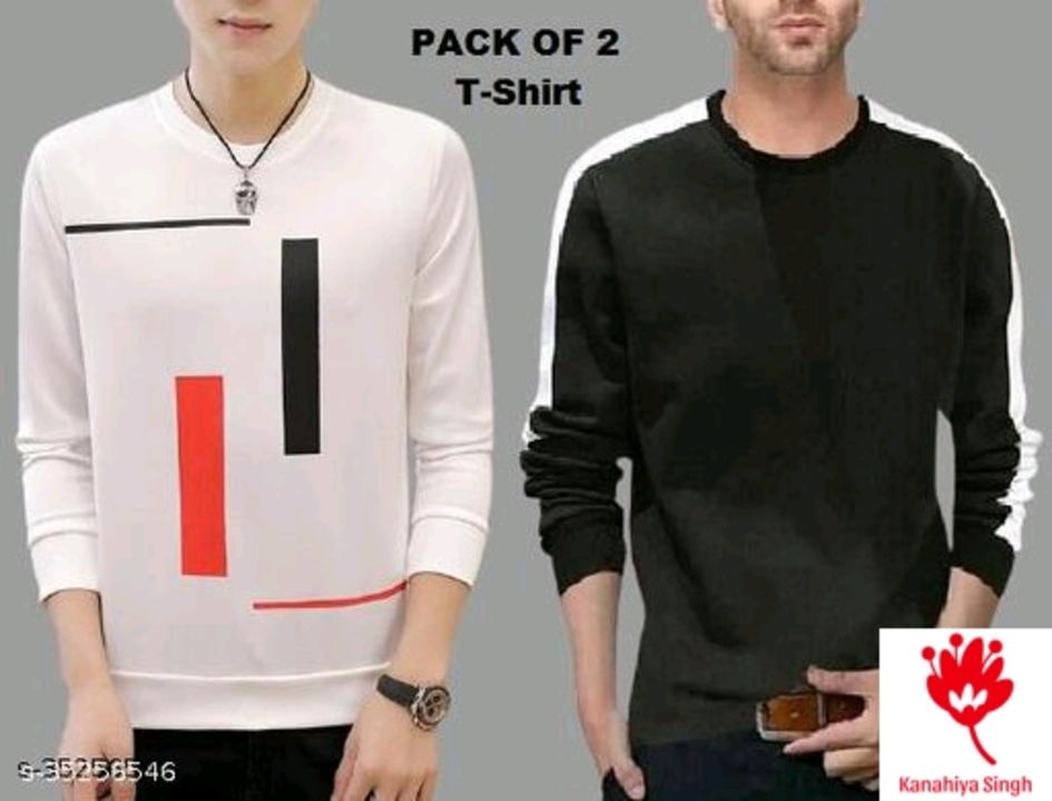 Men's New latest T shirts combo pack uploaded by business on 7/3/2021