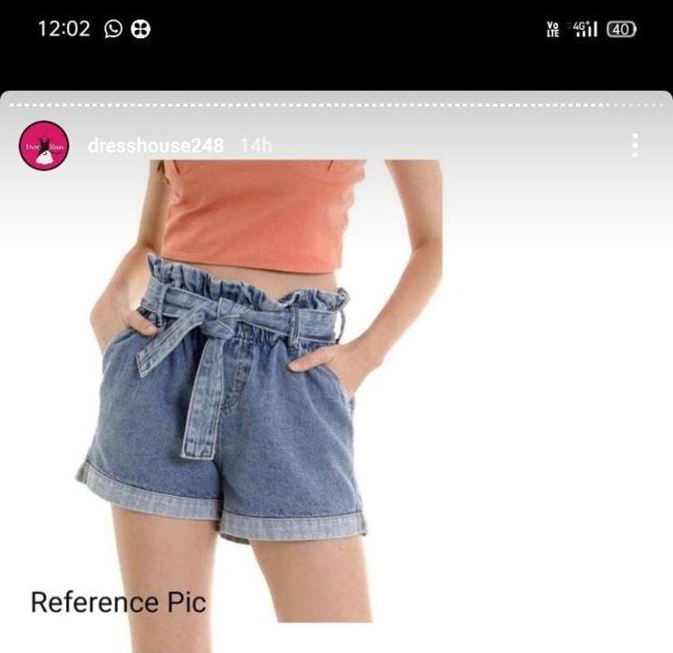 Post image I want 1 Pieces of Denim knot shorts.
Chat with me only if you offer COD.
Below is the sample image of what I want.