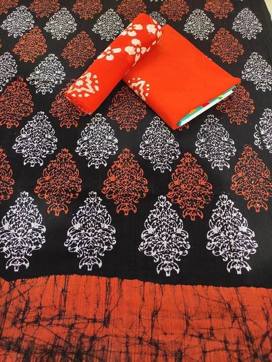 fabric :- pure cotton 60*60
top length :- 2.50 meter
bottom length :- 2.25 meter
dupatta length :- 2 uploaded by STAR AUTO DILL on 7/3/2021