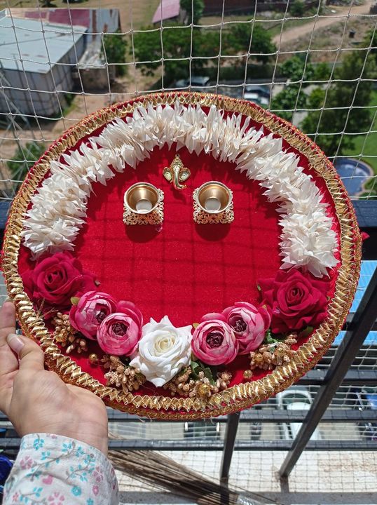 Post image In frame - All purpose platter🌼use as- Ring platter, roli chawal platter, rakhi platter, pooja platter...
*Dm us for order *bulk order accepted*No COD...#platter #floral #floralart #handmade #handcrafted #likeforlikes #trending #rose #flowers #love #supportsmallbusiness #dm #tag #mumbai #blogger #instagram #instalike #instagood #instadaily #mumbaiblogger #showsomelove #wedding #decoration #eventplanner #weddingplanner #jaipur #jaipurpinkcity #homedecor