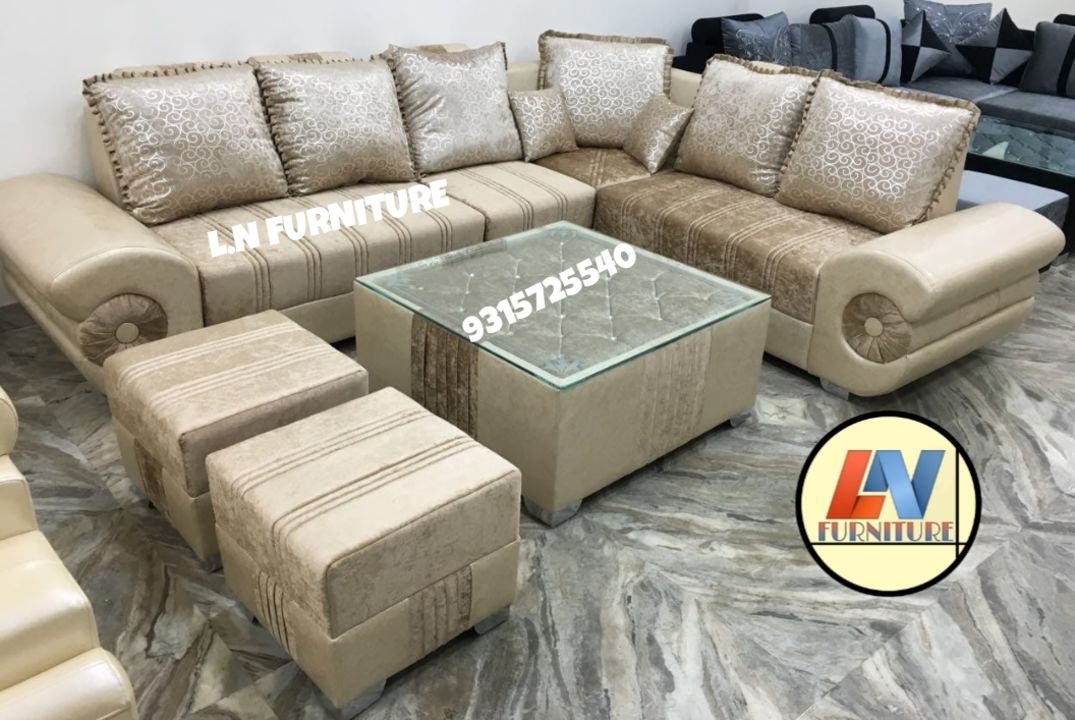 L shape sofa uploaded by L.N FURNITURE  on 7/4/2021