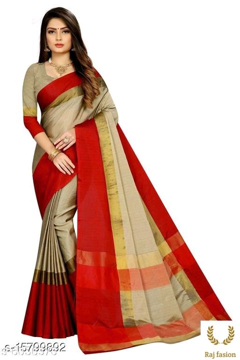 Cotton saree uploaded by business on 7/4/2021