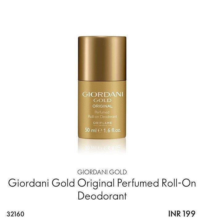 Gold gorani roll on deodorant by oriflame uploaded by Alankar collections on 5/28/2020