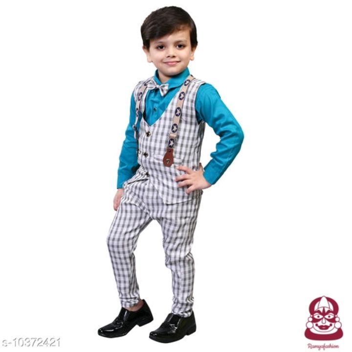 Kids cotton shirt ,pant and waist coat uploaded by business on 7/4/2021