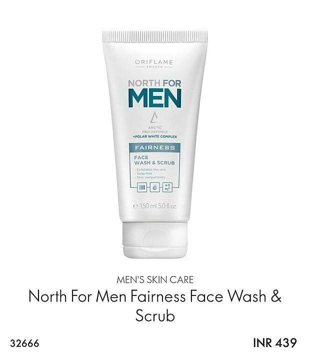 Men's fairness scrub from Oriflame uploaded by Alankar collections on 5/28/2020
