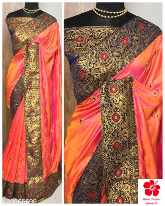Shining sana silk sarees uploaded by business on 7/4/2021