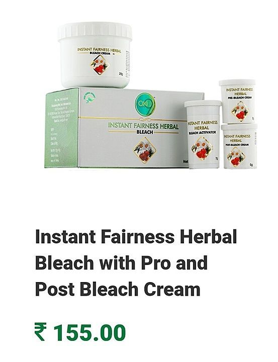 Instant Fairness Bleach cream it herbal paraben free uploaded by Payal on 8/19/2020