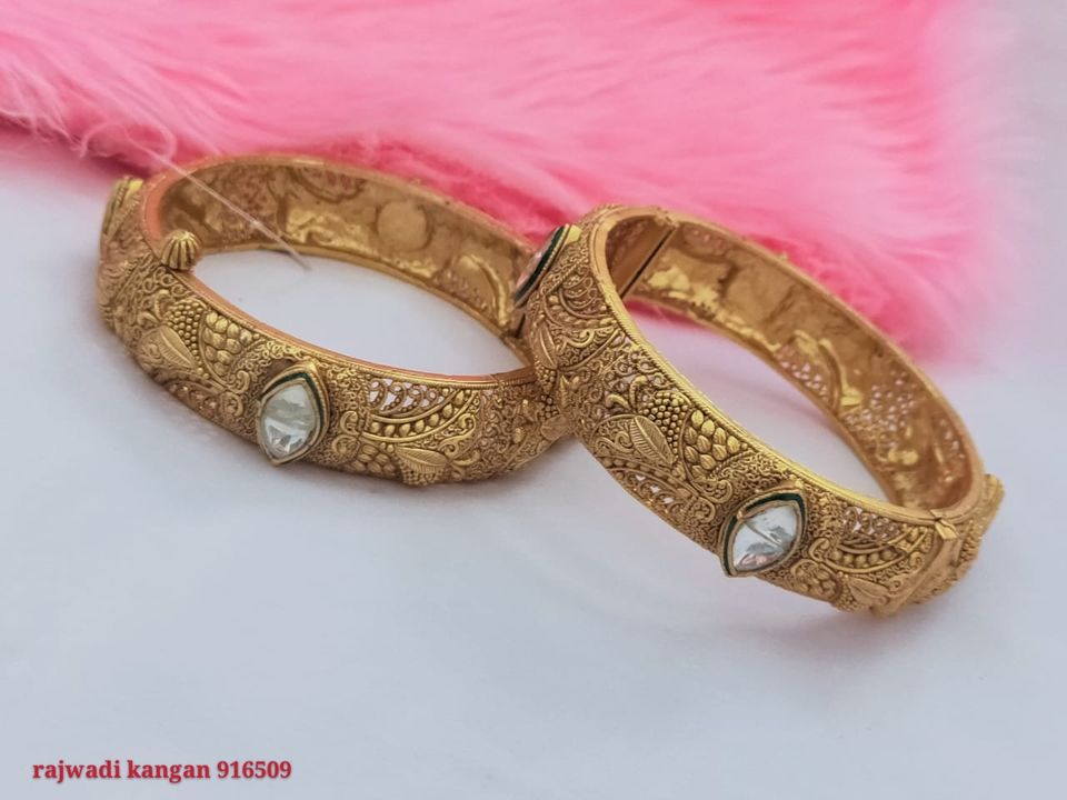 Antique high gold plated broad openable kadas uploaded by business on 7/4/2021
