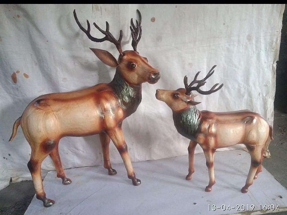 Raindear mother baby pair 18 inch uploaded by Rahul handicraft on 8/19/2020