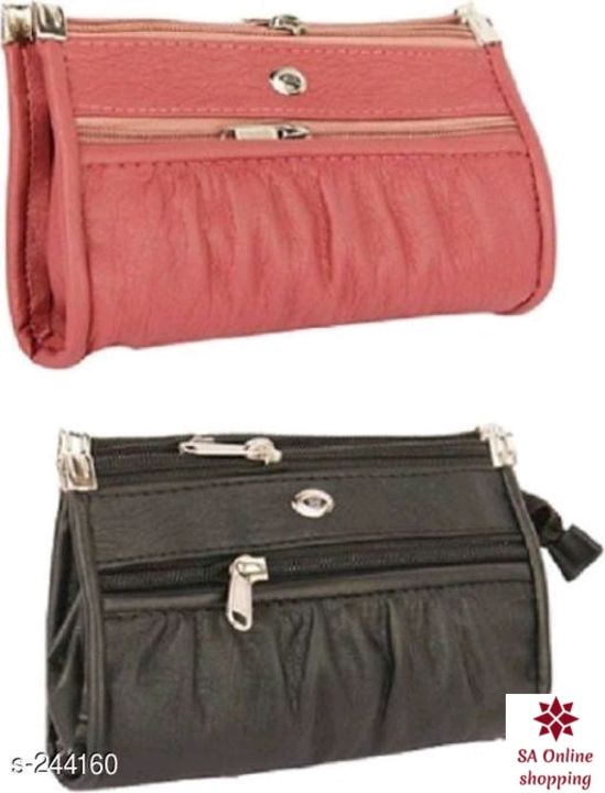 Trendy leatherette clutches combo uploaded by business on 7/4/2021
