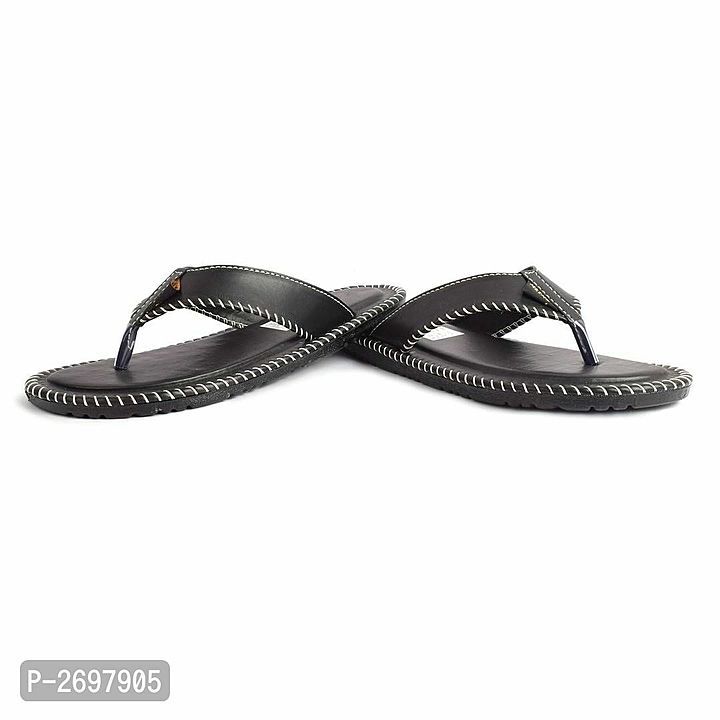 Men's Stylish Black Synthetic Casual Slipper uploaded by My Shop Prime on 8/19/2020