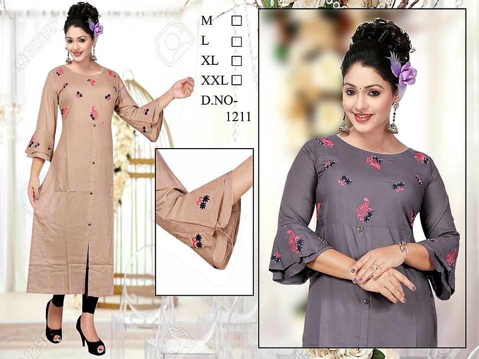 Rayon kurti with 2 color uploaded by business on 8/19/2020