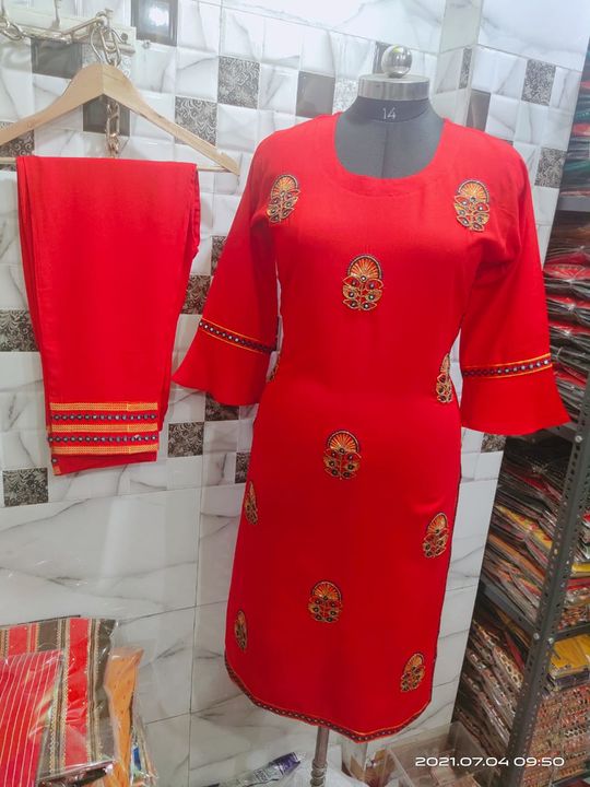 Cut dana kurti plazzo suit uploaded by Mantasha fabrics on 7/5/2021