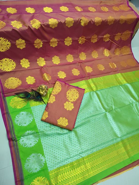 Soft silk saree uploaded by Ambikha sarees on 7/5/2021