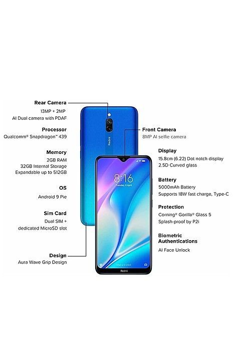 Redmi 8a dual 2/32 uploaded by business on 8/19/2020