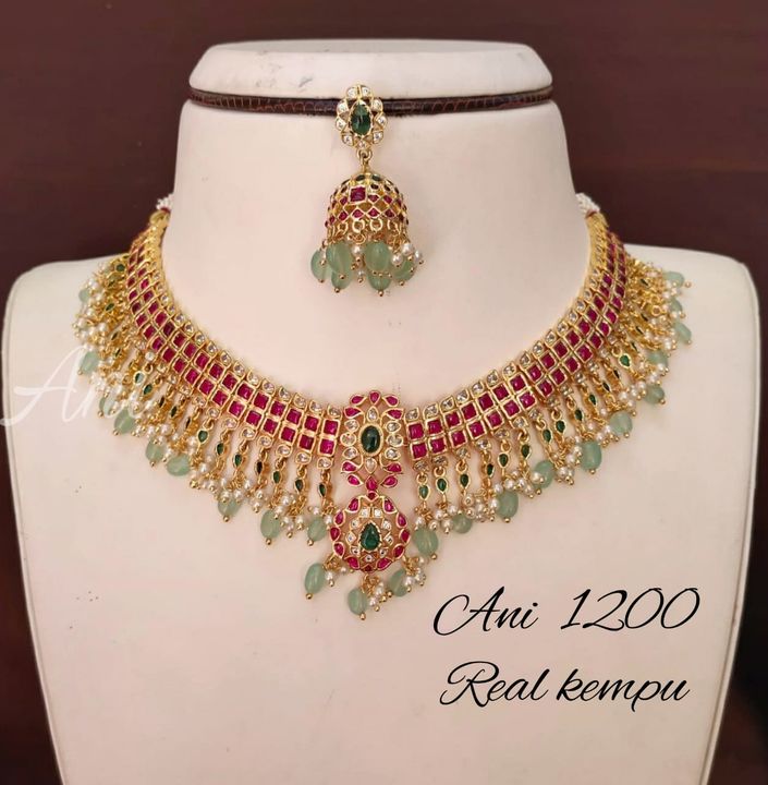 Short necklace uploaded by Lalitha collections on 7/5/2021