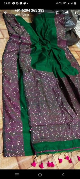 Motka chumki saree uploaded by business on 7/5/2021