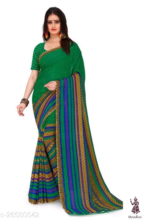 Daily wear saree, with Blow's pice uploaded by Hoodies on 7/5/2021