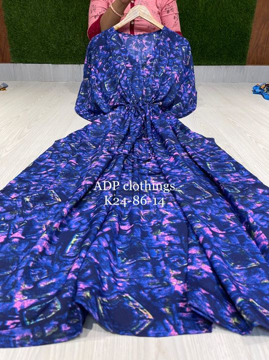 ADP Beautiful floral print women Crepe Kaftan 🌟 uploaded by Multi collection  on 7/5/2021