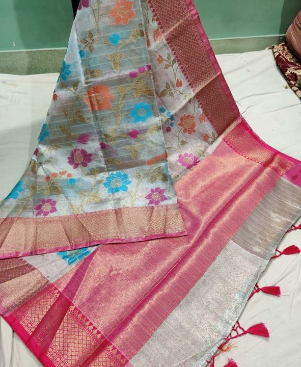 Post image Product description

Pure dharmavaram PATTU half mix buttaband brokeded sarees at low cost ever......💐💐💐💐
All photos are captured by mobile camera from weaver...
• Fabric	       : Pure Mulberry Silk50%                 Polyester 50%• • Weave	       :manual loom.• • used Pure golden tested zari to    borders, pallu, total saree body• Measurements	:L – 6.2 Mts, W – 1.1 Mts• • Blouse	       :Yes – Attached with Saree• • pallu : zari brokeded on contrast color background allover designed.• contrast pallu+ blouse• • Free delivary+all over India Free shipping
Our customer cost₹ 2300 online prizeCash on delivery ₹2500
In market This sari costs ₹6000-8000.
These are pattu saris specially designed for gifts...and family functions