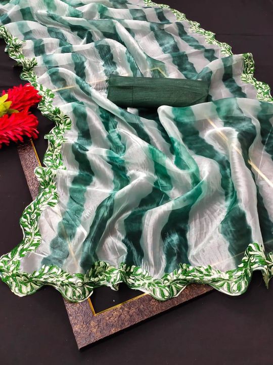 New Concept Of Organza Saree uploaded by Ishaanis on 7/6/2021
