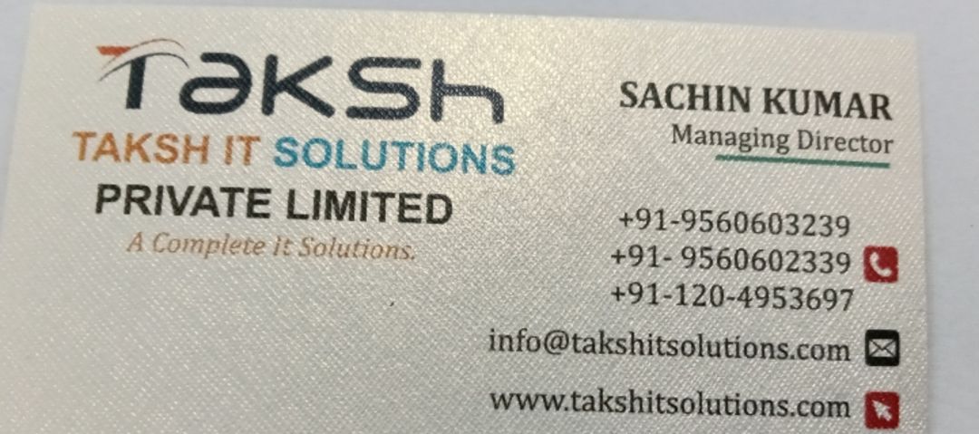 Taksh IT solutions Pvt Ltd