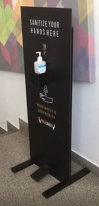 Sanitizer stand uploaded by business on 5/28/2020