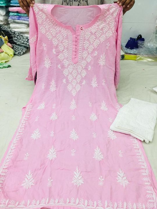 Post image *Lucknowi Chikankari Modal Kurti with 3 Heavy Rose Cotton Pant*

Fabric-Modal 

Size-38,40,42,44
Length-46

Only Kurti-1070/-Freeship 


*Set Price-1499/-*
Free Shipping