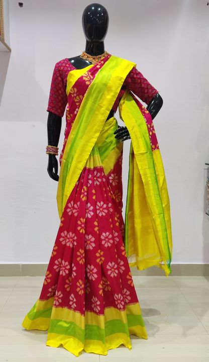 ikat silk saree uploaded by Hari hara ikkat store on 7/6/2021