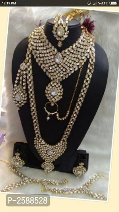 Trendy Alloy and Kundan Bridal Set uploaded by business on 7/6/2021