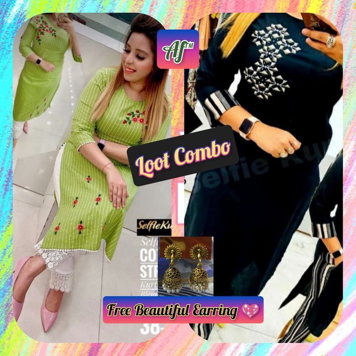 Kurties combo uploaded by business on 7/6/2021