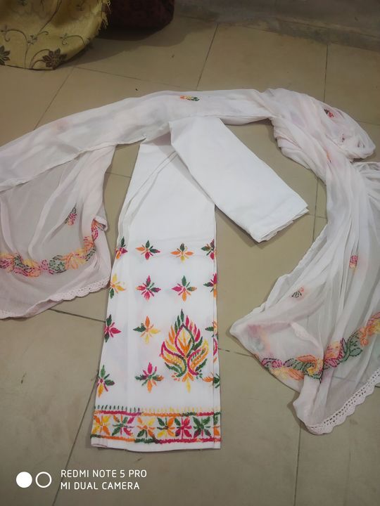 Pant and dupatta uploaded by Jay shree enterprise on 7/6/2021