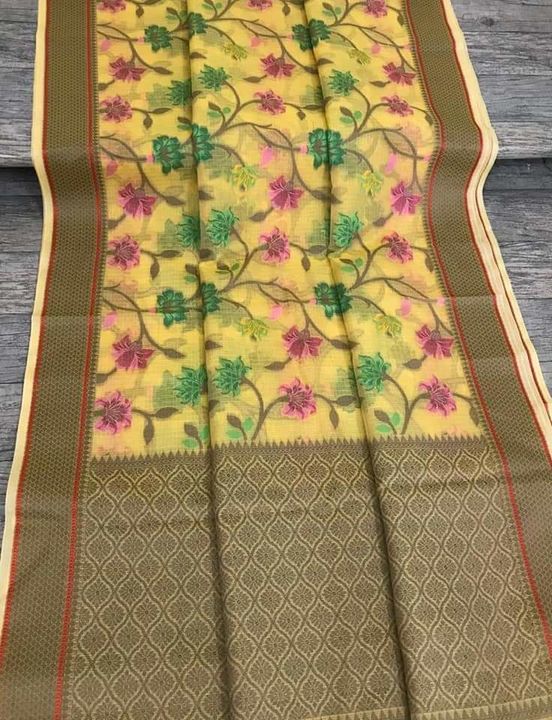 Banarasi kota check saree uploaded by Vedica saree & Handloom on 7/6/2021