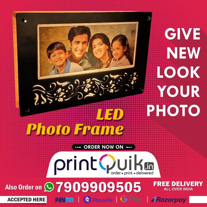 LED photo Frame uploaded by Print.QUICK on 7/7/2021