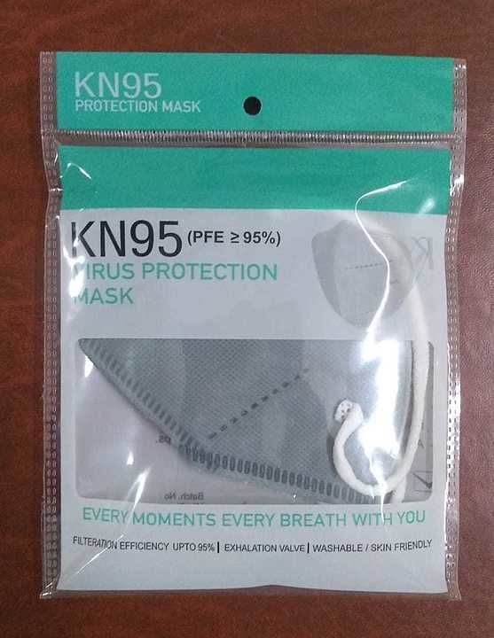 KN 95 WITHOUT RESPIRATOR FILTER CHEAPEST IN INDIA 5 layer meltblown single pc printed poly pack,  uploaded by Delhi garments Pvt ltd on 8/20/2020