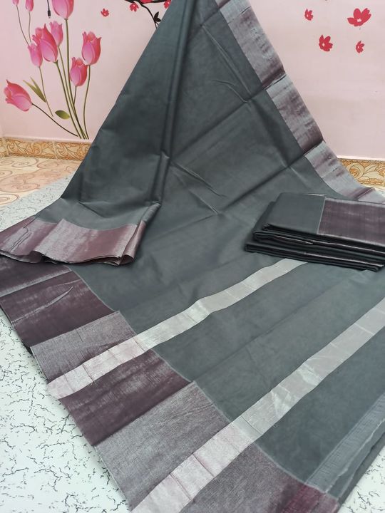 Plain silk cotton sarees uploaded by Moon silk creations on 7/7/2021