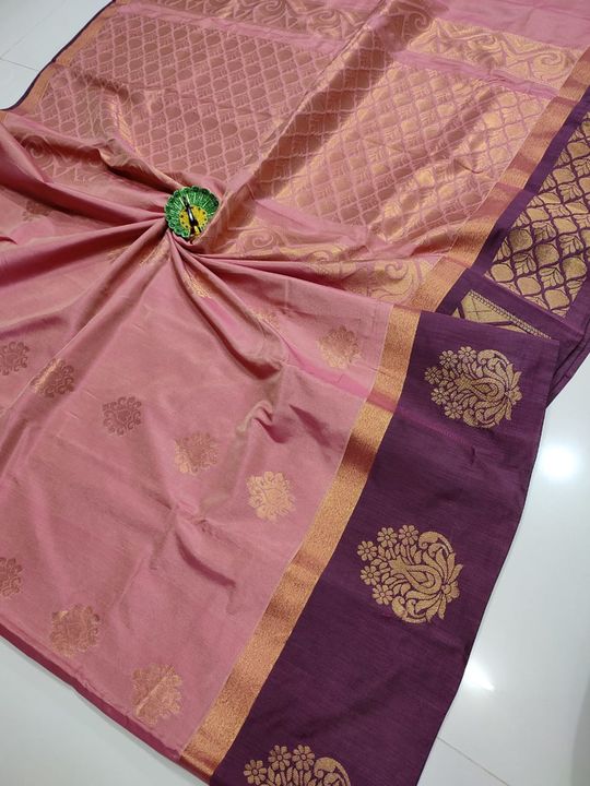 Post image *Quality Assured*
🍇 *Soft silk cotton sarees*
Fine quality kovai soft silk lookalike material,
Contra rich pallu with contra plain blouse,
Smooth feel with less weight,
*Special Price: 1050 +$ SS7