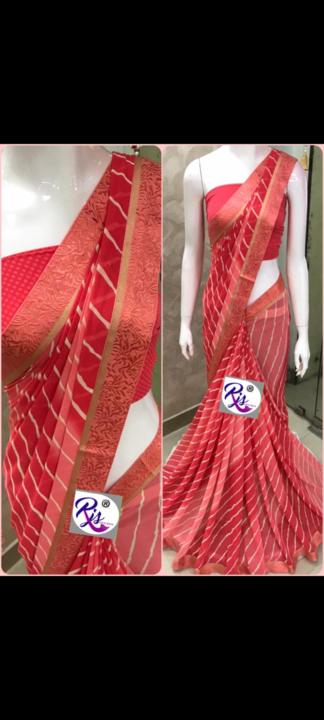 Georgette saree uploaded by Fashion at fingertips on 7/7/2021