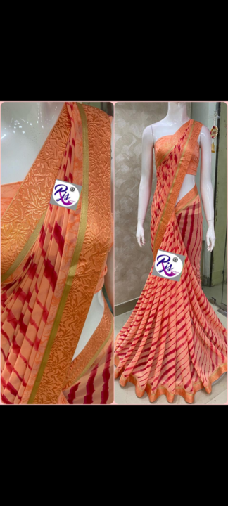 Georgette saree uploaded by Fashion at fingertips on 7/7/2021