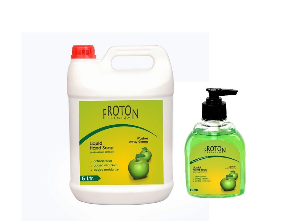 Froton Handwash Greenapple 5ltr can +250 ml uploaded by Biostategi(opc) pvt ltd on 7/7/2021