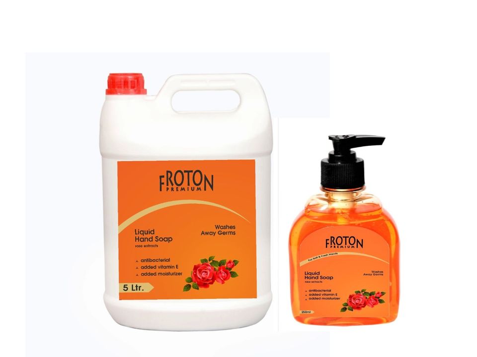 Froton Handwash Rose 5ltr can +250 ml  uploaded by Biostategi(opc) pvt ltd on 7/7/2021