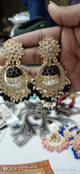 Meenakari earrings uploaded by Jashoda creation on 7/7/2021