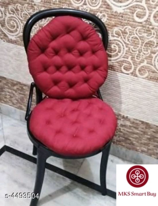 Post image Rs 400/-COD Available 
New Designed Solid Chair Cushions
Filling Material: CottonMultipack: 2Sizes: Free Size (Length Size: 16 in, Width Size: 16 in) Pattern : SolidDispatch: 1 Day