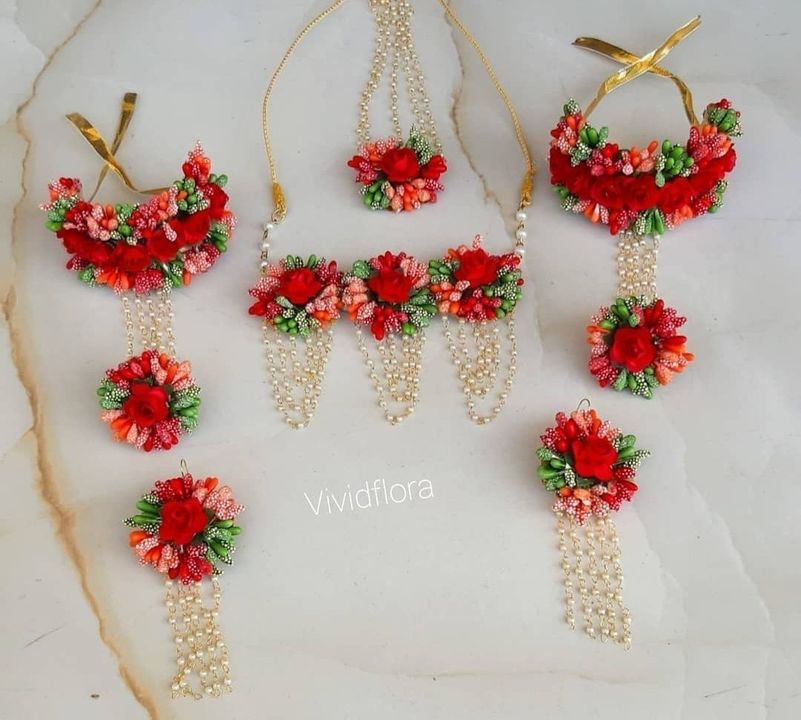 Floral jewellery uploaded by HarshDhan Creations on 7/8/2021